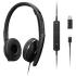 Lenovo Wired ANC Headset, USB-C and USB-A connectivity, Zoom Certified, Active Noise Cancellation, Hearing Protection, 145g Lightweight Comfortable Design, Replaceable Earcups, Business Headset