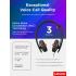 Lenovo Wired ANC Headset, USB-C and USB-A connectivity, Zoom Certified, Active Noise Cancellation, Hearing Protection, 145g Lightweight Comfortable Design, Replaceable Earcups, Business Headset
