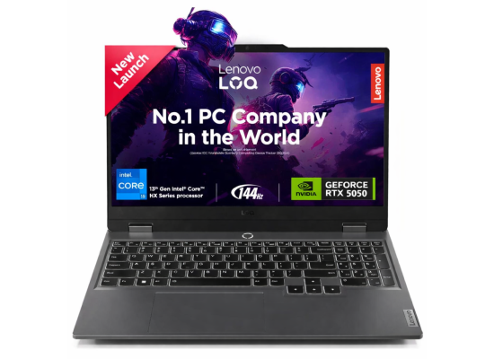 Lenovo NEW LOQ Gaming (2025) 13Gen Intel Core i5 13450HX 10-Cores w/ Nvidia RTX 5050 8GB DDR7 & IPS 144Hz Display - Luna Grey Color