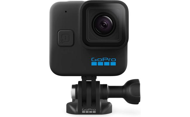 GoPro HERO11 Black Mini - Compact Waterproof Action Camera with 5.3K60 Ultra HD Video, 24.7MP Frame Grabs, 1/1.9" Image Sensor, Live Streaming, Stabilization