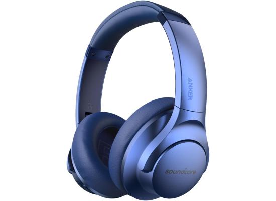 Anker Soundcore Q20i Wireless Hybrid Active Noise Cancelling Headphones 40H Long ANC Playtime Hi-Res Audio Big Bass Transparency Mode , Blue