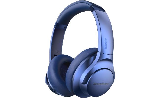 Anker Soundcore Q20i Wireless Hybrid Active Noise Cancelling Headphones 40H Long ANC Playtime Hi-Res Audio Big Bass Transparency Mode , Blue