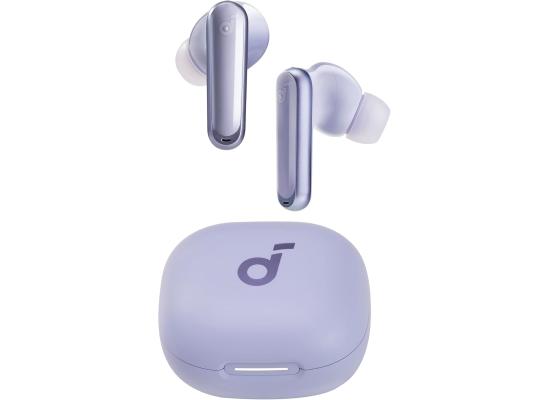Anker Soundcore P40i Bluetooth Headphones, 11mm Drivers, Adaptive ANC, 6 Mics, AI Clear Calls, Wireless Charging Compatible, BT5.3, IPX5 Water-Resistant, up to 60H Playtime, Built-In Phone Stand - Purple