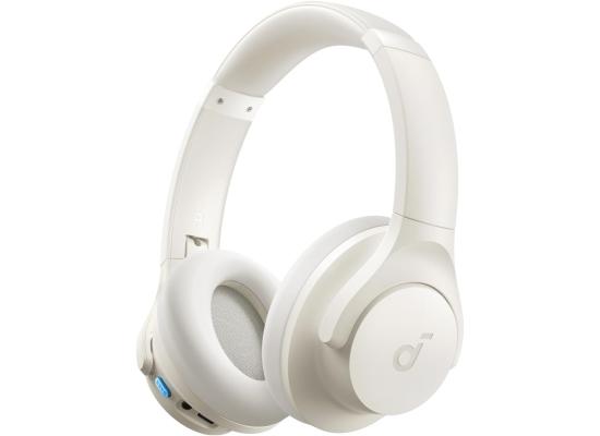 Anker Soundcore Q11i Wireless Over-Ear Bluetooth Headphones by Anker, Deep Bass, 60H Playtime, Hi-Res Audio, Detachable Ear Cushions, Multipoint Connection - White