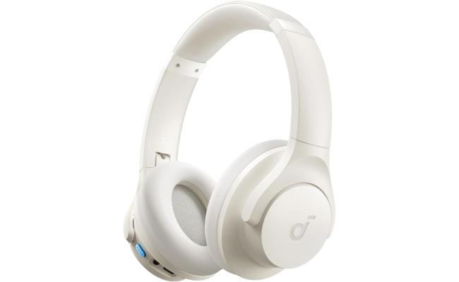 Anker Soundcore Q11i Wireless Over-Ear Bluetooth Headphones by Anker, Deep Bass, 60H Playtime, Hi-Res Audio, Detachable Ear Cushions, Multipoint Connection - White
