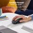 UGREEN Wireless Mouse, 2.4G + Bluetooth Ergonomic Optical Mouse, 4000 DPI, 5 DPI Adjustable, 5 Buttons, Silent Click USB Computer Mice for Laptop, PC, Chromebook, Notebook, 15M Wireless Connection Mice Black