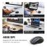 UGREEN Wireless Mouse, 2.4G + Bluetooth Ergonomic Optical Mouse, 4000 DPI, 5 DPI Adjustable, 5 Buttons, Silent Click USB Computer Mice for Laptop, PC, Chromebook, Notebook, 15M Wireless Connection Mice Black