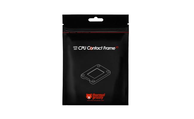 Thermal Grizzly - CPU Contact Frame Intel 1851 V1 - for Optimized CPU Contact Pressure to Improve The Cooling Performance - Easy Install - for Intel Core Ultra Series CPU LGA1851 sockets