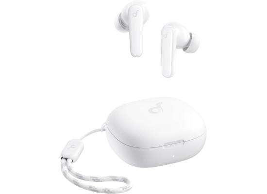 Anker Soundcore R50i True Wireless Earbuds, 10mm Drivers with Big Bass, Bluetooth 5.3, 30H Long Playtime, Water-Resistant, 2 Mics for AI Clear Calls, 22 Preset EQs, Customization via App (White)