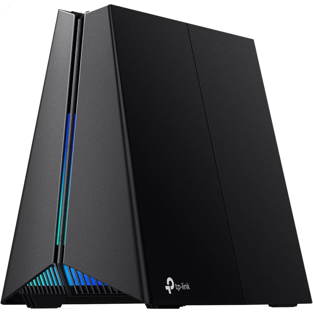 TP-LINK Tri-Band Archer GXE75 AXE5400 Wi-Fi 6E Gaming Router, 6-Stream 5.4 Gbps, 1 2.5G + 4 1G Ports, USB 3.0, Exclusive Acceleration, Gaming Port & Panel, RGB Lighting, Black