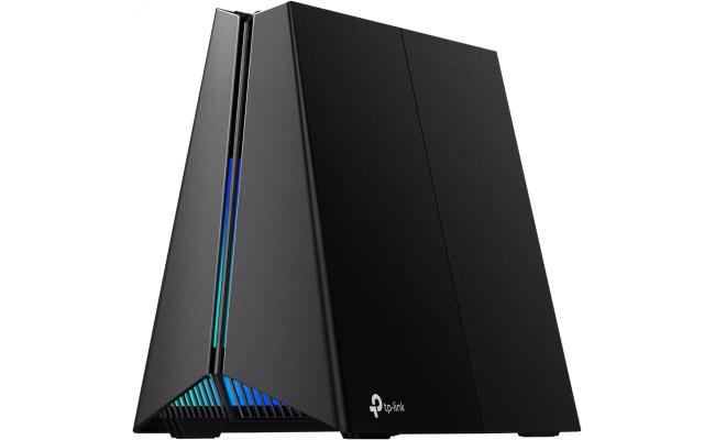 TP-LINK Tri-Band Archer GXE75 AXE5400 Wi-Fi 6E Gaming Router, 6-Stream 5.4 Gbps, 1 2.5G + 4 1G Ports, USB 3.0, Exclusive Acceleration, Gaming Port & Panel, RGB Lighting, Black