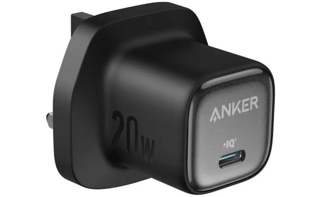 Anker Zolo Charger ICE 20W Gan Series USB-C Fast Charging Adapter For iPhone and Smartphone's - Black