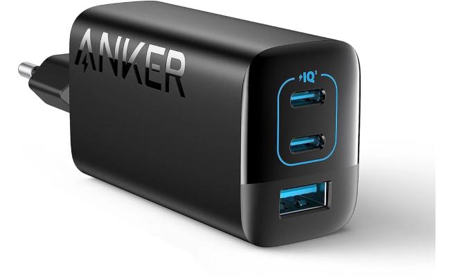 Anker 67W USB C Charger, 3 Port PIQ 3.0 Compact and Foldable Fast Charger for MacBook Pro, iPad, Galaxy, iPhone 17 Series and More