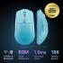 SteelSeries Rival 3 Wireless Gen 2 Gaming Mouse 2.4GHz and Bluetooth 18000 DPI TrueMove Air Optical Sensor 60 Million Click Durability Light-Weight 100% PTFE Feet , Aqua