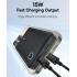 Baseus EnerFill FP11 10000mAh 15W Fast Charging Power Bank with Dual USB-A and Type-C Output , Air-Travel Friendly Design, Multiple Safety Protections - Black