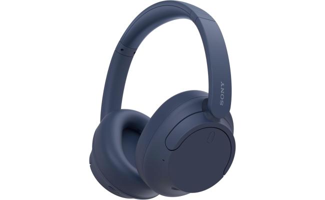 Sony WH-CH720N Noise Canceling Wireless Headphones Bluetooth Over The Ear Headset with Microphone and Alexa Built-in, Blue