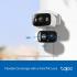 TP-Link Tapo C246D 2K 3MP Dual Lens Security Camera Outdoor, AI Detection, Outdoor Camera,CCTV,125°Wide Angle Two Views,One Screen,Smart Tracking,IP65,Google Home/Alexa,No Monthly fee,Personalized Patrol