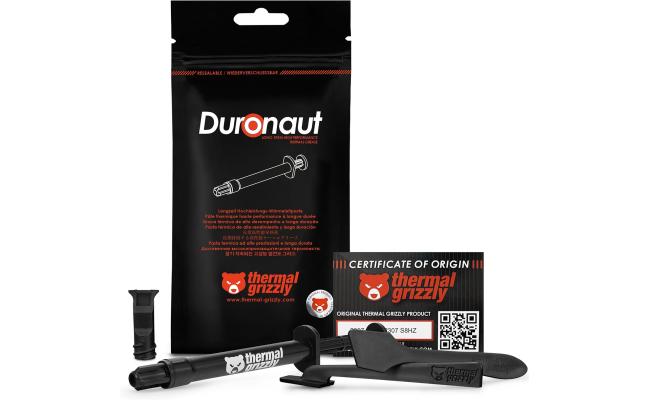 Thermal Grizzly Duronaut - 2 Gram - Enhanced Durability & High Performance Thermal Paste - for Maximum Thermal Conductivity While Overclocking CPU/GPU/PS4/PS5/Xbox
