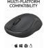 Logitech M240 Silent Bluetooth Mouse, Wireless, Compact, Portable, Smooth Tracking, 18-Month Battery, for Windows, macOS, ChromeOS, Compatible with PC, Mac, Laptop, Tablets - Graphite