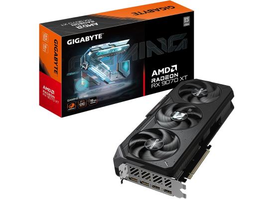 GIGABYTE Radeon RX 9070 XT GAMING OC Graphics Card, 16GB GDDR6 256-Bit Memory, 3060 MHz Boost Clock, 20 Gbps Memory Clock, 4096 Stream Processors, PCI-Express 5.0