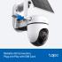 Tp-Link Tapo C615G KIT Solar-Powered Pan/Tilt 4G LTE Outdoor Security Camera, No Wi-Fi Needed, Superior 2K 3MP Visuals, 360° AI Tracking, No Monthly Fee, AI Detection, Color Night Vision, Secure Local & Cloud Storage