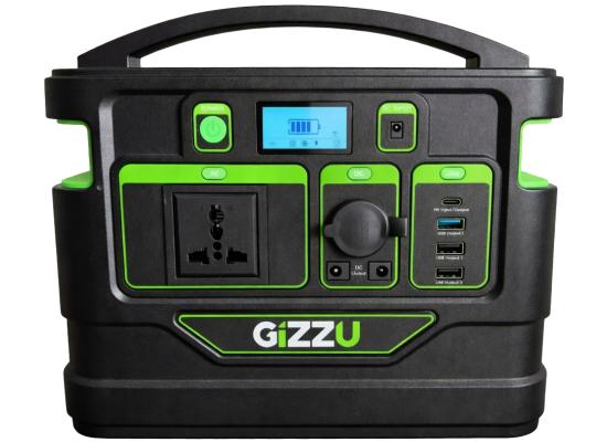 Gizzu GPS500 518Wh Portable Power Station Lithium-Ion Battery Rugged Design Supports Solar Charging Short-Circuit ,Over-Current, Over-Voltage, Under-Voltage, Over-Load & Temperature Protection