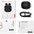 Lenovo E310 True Wireless Stereo Earbuds Bluetooth 5.3 ENC Noise-Cancelling Ear Buds with 13mm Speaker Type-C Charging 20h Battery Life for Music Calls Comfortable Fit Wireless Earbuds - Black