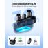 BOYA mini 2-03 (Lightning) Wireless Lavalier Microphones for iPhone 15/16/17 & Android, AI Noise Cancellation, App Control, 30H Battery Life with Charging Case, Lapel Microphone Wireless for Video Recording Vlogging , Black
