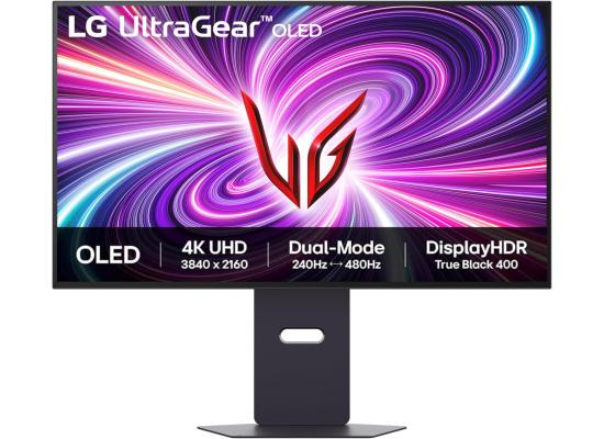 LG Ultragear 32GS95UV 32" OLED 4K UHD Dual Mode (4K 240Hz or FHD 480Hz) 0.03 ms HDR400 DCI-P3 94% AdaptiveSync HDMI 2.1 w/ 2x 10W Speakers , Black