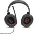 JBL Quantum 200 - Wired over-ear gaming headset with Voice focus directional flip-up mic and memory foam ear cushions (Black)
