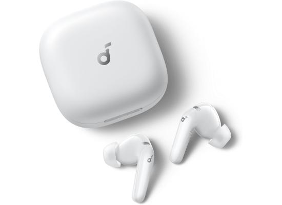 Anker Soundcore R60I NC, Real-Time Adaptive Noise Cancelling, Hi-Res Sound, Translation Earbuds, 50H Playtime, Wireless Earbuds, Bluetooth Earphones, Spatial Audio, Fast Charging, IP55 , White