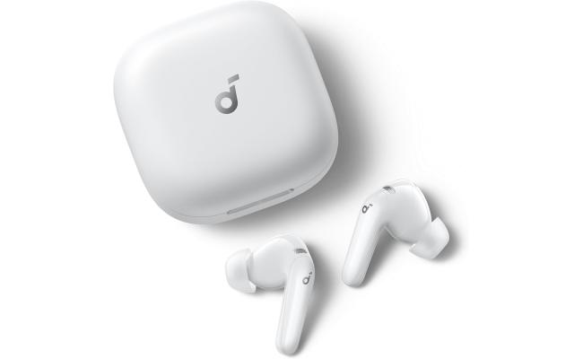 Anker Soundcore R60I NC, Real-Time Adaptive Noise Cancelling, Hi-Res Sound, Translation Earbuds, 50H Playtime, Wireless Earbuds, Bluetooth Earphones, Spatial Audio, Fast Charging, IP55 , White