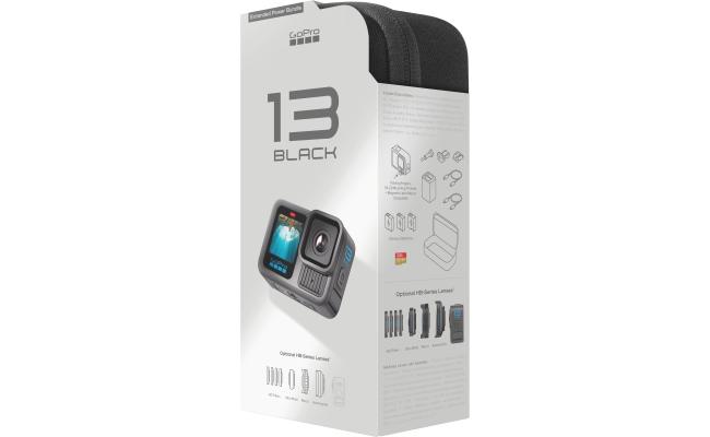 GoPro HERO13 Black Extended Power Bundle - Includes Dual Battery Charger, 3 Enduro Batteries, 64GB SanDisk microSD Card, Camera Case