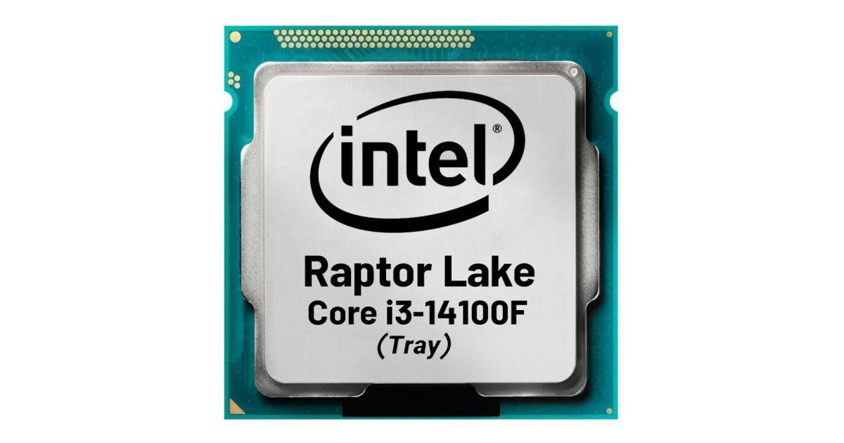 Intel 14Gen i3-14100F 3.5 GHz 4-Core LGA 1700 Desktop Processor, 4 Cores & 8 Threads, 4.7 GHz Max Turbo Frequency, 12MB Cache Memory , Tray
