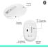 Logitech M196 Bluetooth Wireless Compact & Portable 12-Month Battery Smooth Tracking Compatible with PC & Mac, Windows and macOS - Off White
