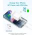 Anker USB C Plug 20W Ultra Fast Wall Charger For iPhone, iPad, iPod And More (5 ft USB-C to USB-C Cable Included) , White