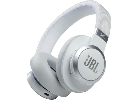 JBL Live 660NC Adaptive Noise Cancelling Over-Ear Bluetooth 5.0 Up to 50H Battery Speed Charge Ambient Aware Voice Assistant integration TalkThru - White product thumbnail 2