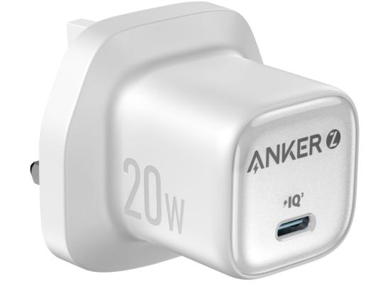 Anker Zolo Charger ICE 20W Gan Series USB-C Fast Charging Adapter For iPhone and Smartphone's - White product thumbnail 2