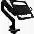 Arozzi Alzare Laptop Holder Mounting on a VESA 75x75 Monitor Arm up to 18" Laptops & Tablets Includes Protective Silicone Pads , Black