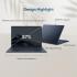 ASUS Zenbook 14 OLED (2025) New Zen with AI Intel Core Ultra 9 Gen II 285H 16-Cores Premium, Lightweight Design w/ Long Battery Life & OLED 2.8K 120Hz Screen , Ponder Blue