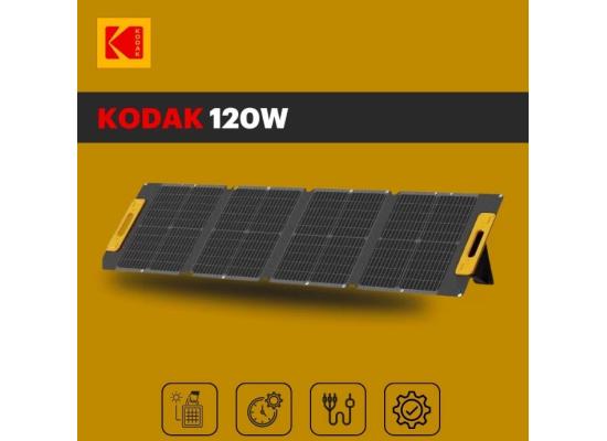Kodak 120W Portable Solar Panel 23% Conversion Rate , Multiple, Wide compatibility , Magnetic w/ IP65 Waterproof Rating & Adjustable legs , MC4 / MC4 Compatible