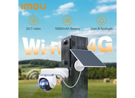 IMOU AOV PT 5MP With Solar Panel 360° PTZ Outadoor Security Camera 4G LTE PTA Approved Wifi Network 10000mAh Battery Auto Tracking IP Camera