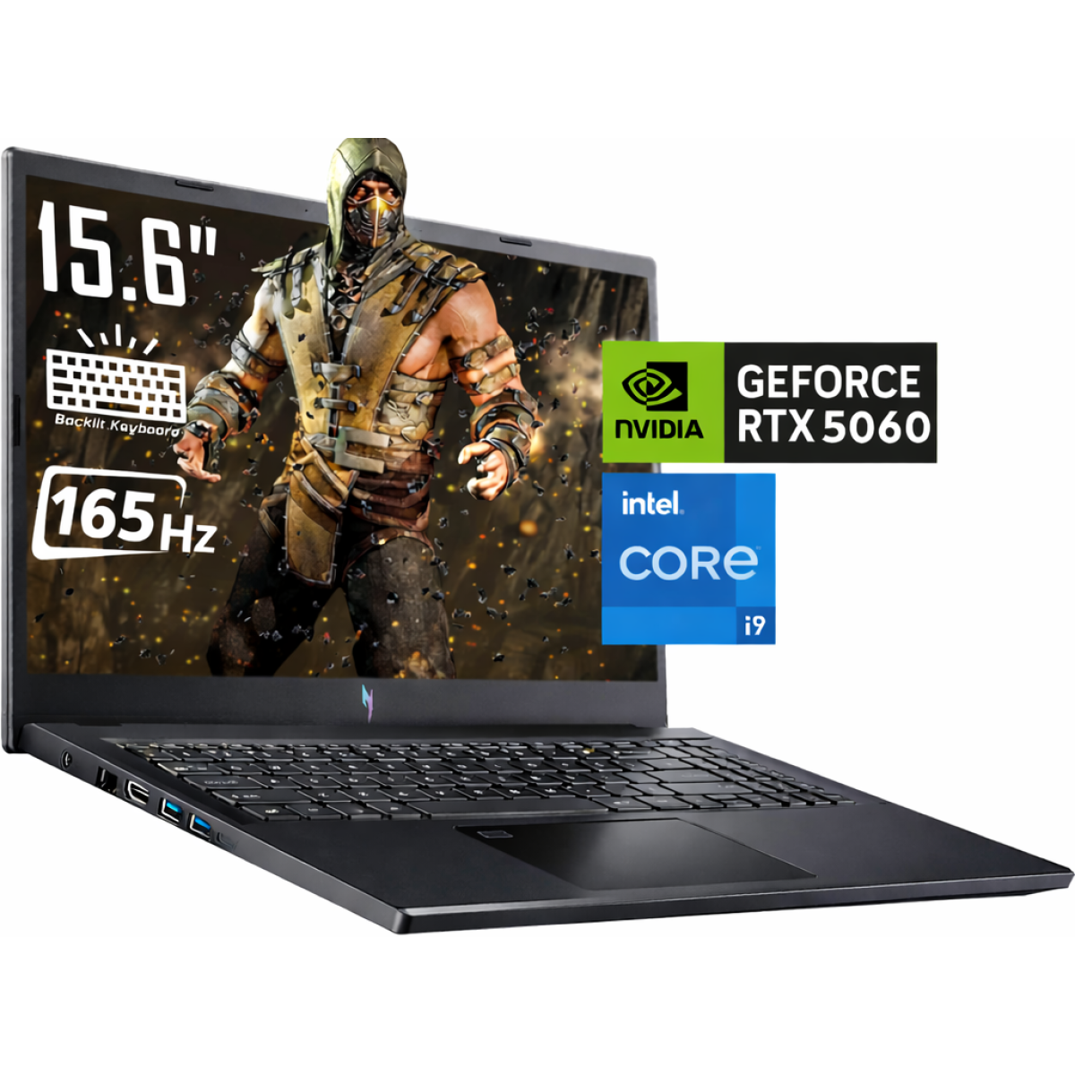 Acer Nitro V 15 (2025) ANV15-52-95ND 13Gen Intel Core i9 14-Cores w\/ Nvidia RTX 5060 8GB DDR6 & IPS 165 Hz Display - Black