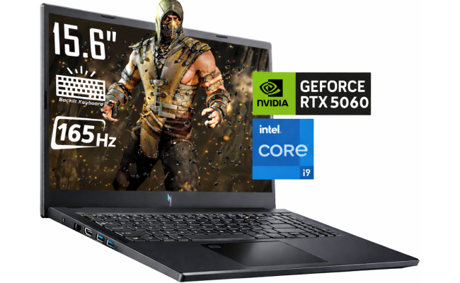 Acer Nitro V 15 (2025) ANV15-52-95ND 13Gen Intel Core i9 14-Cores  w/ Nvidia RTX 5060 8GB DDR7 & IPS 165 Hz Display - Black