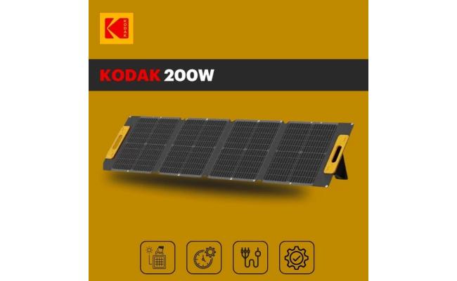 Kodak 200W Portable Solar Panel 23% Conversion Rate , Multiple, Wide compatibility , Magnetic w/ IP65 Waterproof Rating & Adjustable legs , MC4 / MC4 Compatible