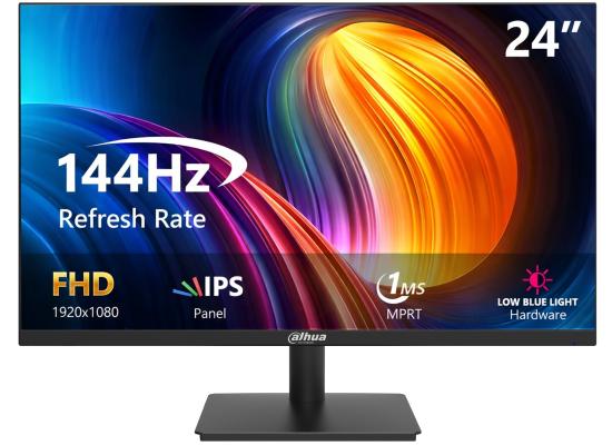 DAHUA LM24-A221Y 24” IPS Full HD up to 144Hz 1ms 99% sRGB Ultra-Narrow Bezel w/ VGA & HDMI Interface , Black product thumbnail 2