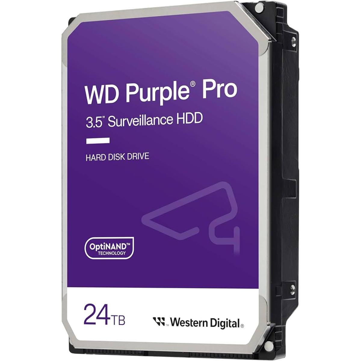 Western Digital 24TB WD Purple Pro Surveillance HDD SATA 6 Gb\/s 7200 RPM 512 MB Cache