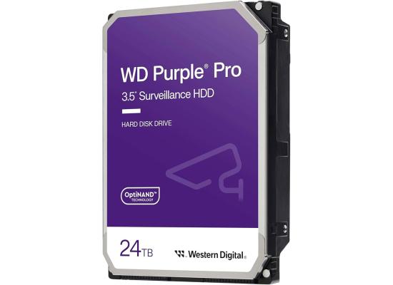 Western Digital 24TB WD Purple Pro Surveillance HDD SATA 6 Gb/s 7200 RPM 512 MB Cache