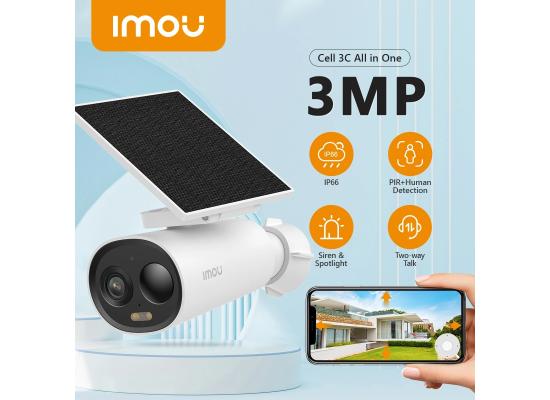 IMOU Cell 3C All In One Solar Powered Security Camera Outdoor Wireless WIFI Camera Battery Camera Two-Way Talk Surveillance