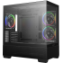 DeepCool CG380 3F Panoramic ATX Mid-Tower Case 3x Pre Installed ARGB Fans , Support Back Connectors & Up to 360mm +240mm Radiators, Front 2x USB3.0 1x USB C , Black